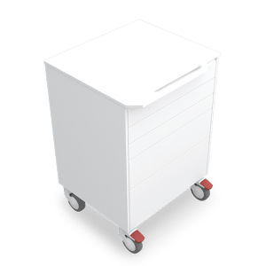 Carro médico - ALR5AT - Zilfor - de uso general / 5 cajones / móvil
