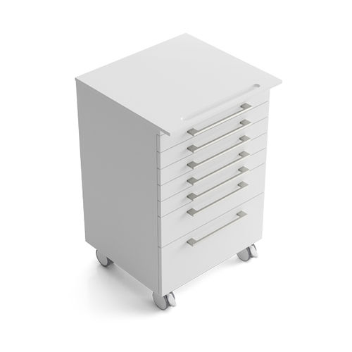 Carro médico - EDR7AH - Zilfor - de uso general / de almacenamiento / 7 cajones