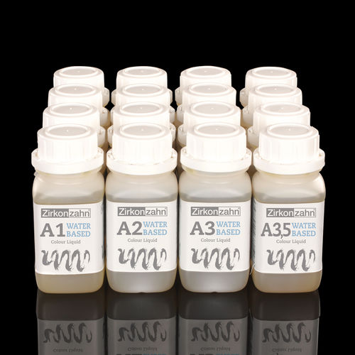 Material dental para laboratorio dental - Colour Liquid Waterbased - Zirkonzahn - líquido / precoloreado
