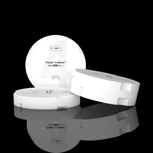 Material dental de circona - Prettau® 4 Anterior® - Zirkonzahn - para restauración dental / para dientes posteriores / altamente translúcido
