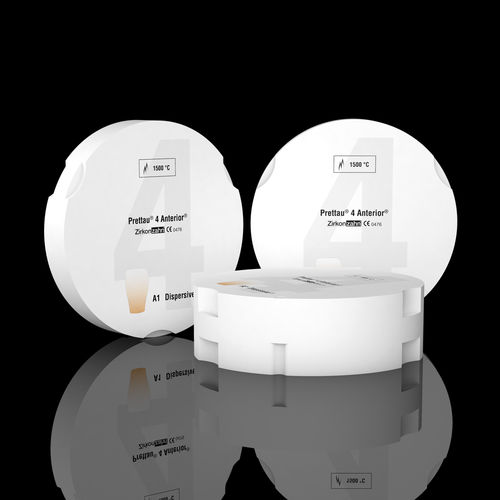 Material dental de circona - Prettau® 4 Anterior® Dispersive® - Zirkonzahn - para carillas dentales / para inlays dentales / para onlays dentales