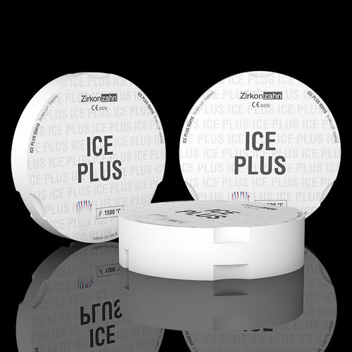 Material dental de circona - ICE Plus - Zirkonzahn - para restauración dental / para sistema de implante