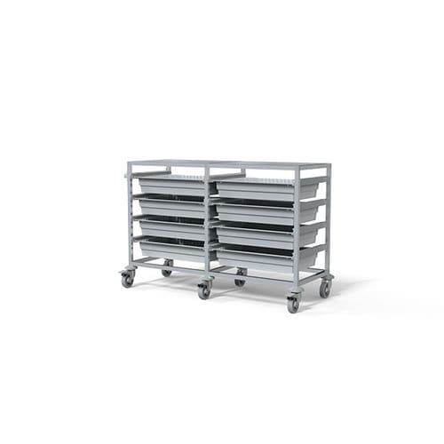 Carro de hospital - F-T6010-2 - Behmpat Producciones S.L - de uso general / para transporte / de aluminio