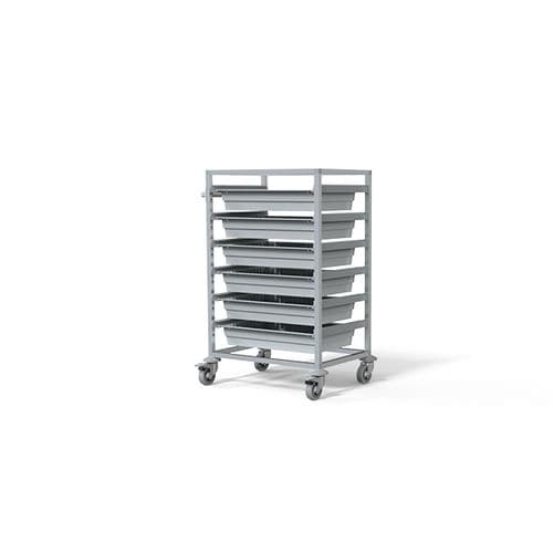 Carro de hospital - F-T6012-1 - Behmpat Producciones S.L - de uso general / para transporte / de aluminio