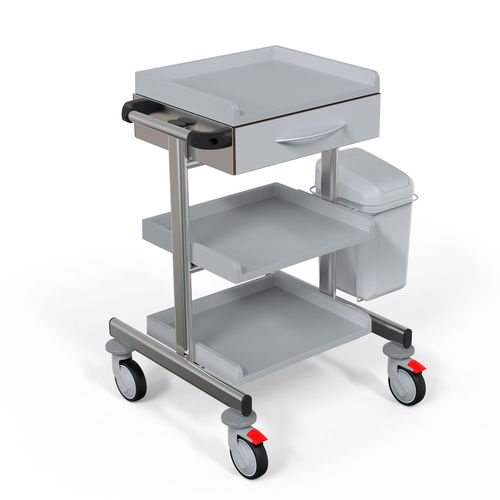 Carro de hospital - F-MTB-INOX - Behmpat Producciones S.L - para aparato / auxiliar / de acero inoxidable