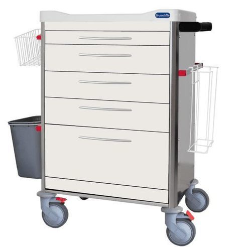 Carro para cuidados - F-DINOX-K1 - Behmpat Producciones S.L - de hospital / con compartimentos / con canasta