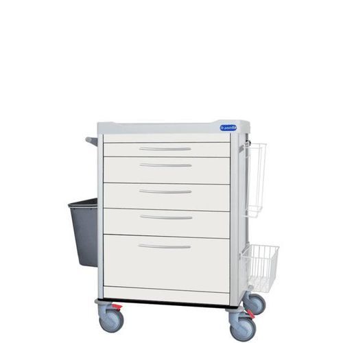 Carro para cuidados - F-DCONV-K2 - Behmpat Producciones S.L - de hospital / de aluminio / con canasta