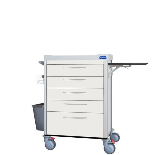 Carro para cuidados - F-DCONV-K7 - Behmpat Producciones S.L - de hospital / de aluminio / con compartimentos laterales