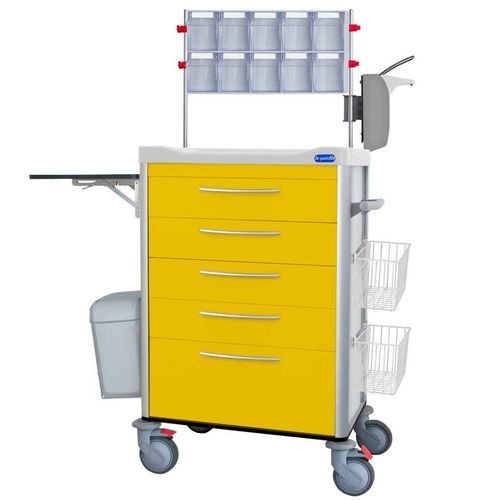 Carro de hospital - IC03 - Behmpat Producciones S.L - de aislamiento / con canasta / con papelera