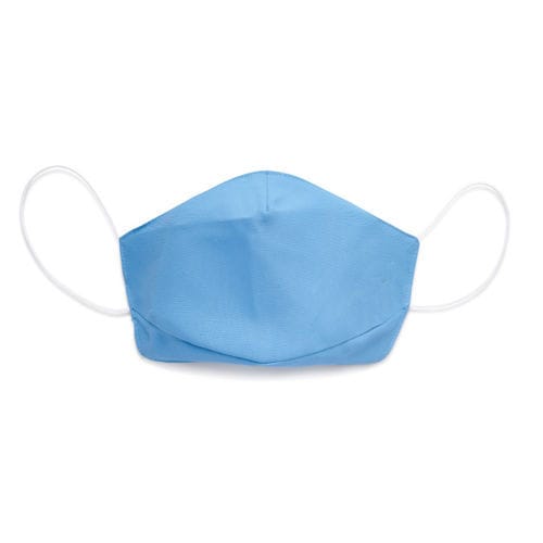 Mascarilla de protección de algodón - Sugar International - semimáscara / azul / reutilizable