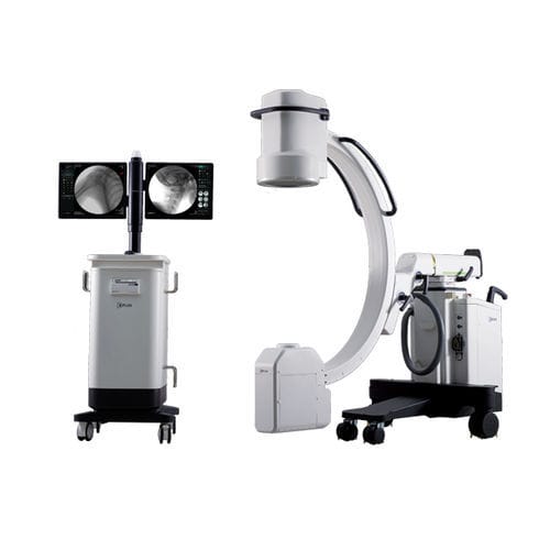 Arco quirúrgico móvil - XPLUS 35 - GEMSS Medical Systems - con tubo intensificador de imagen / con columna de vídeo