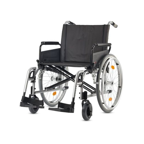 Silla de ruedas manual - Pyro Light XL - Bischoff & Bischoff - bariátrica / de exterior / de interior