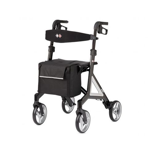Andador con ruedas con 4 ruedas - Alevo - Bischoff & Bischoff - con asiento / con canasta / de altura regulable