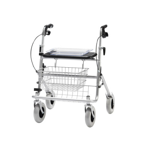 Andador con ruedas con 4 ruedas - B XXL - Bischoff & Bischoff - con asiento / con canasta / plegable