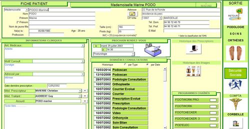 Software de gestión - Podolight - Am Cube - para podología / para consulta médica