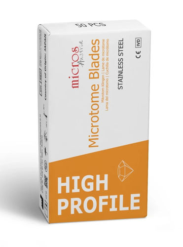 Hoja para microtomo de un solo uso - HIGH PROFILE - MICROS Produktions-u.HandelsgmbH.