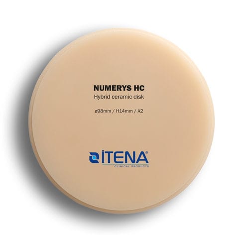 Material dental de cerámica - NUMERYS HC - Itena Clinical - para restauración dental / CAD CAM