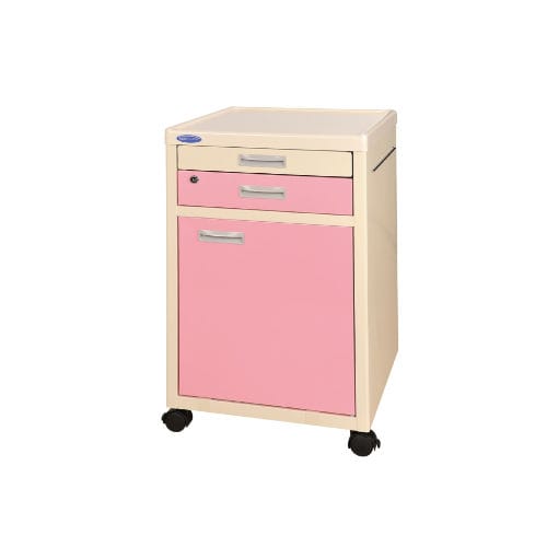 Mesa de cabecera con ruedas - BC30PK - Bailida - con armario