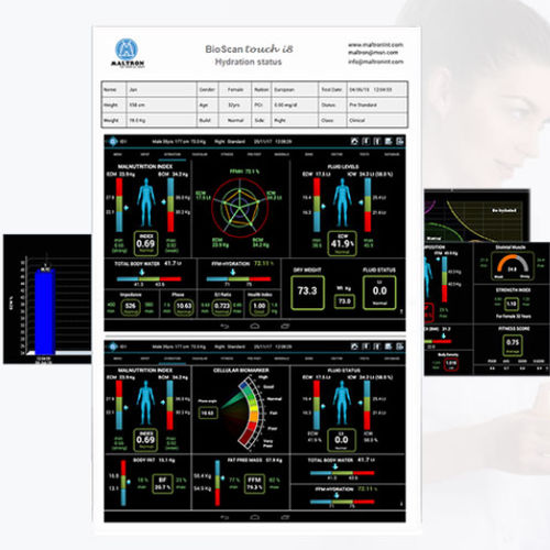 Software de análisis de composición corporal - Maltron International - médico / para informes
