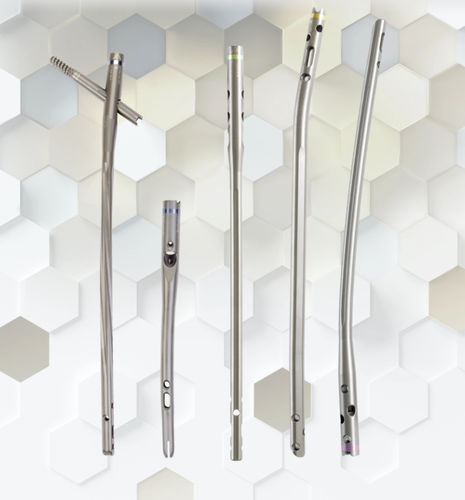Clavo intramedular para fémur - Zimmer Biomet - para tibia / fijación proximal / fijación distal