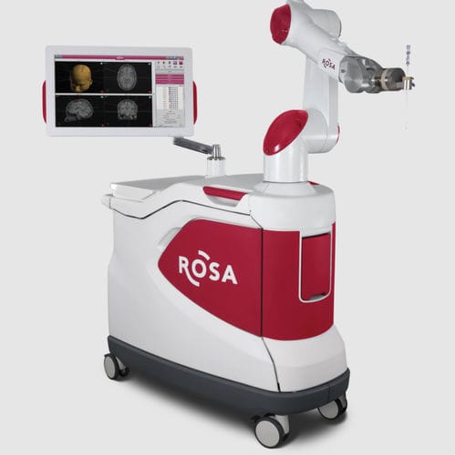 Robot de cirugía guía - ROSA ONE® - Zimmer Biomet - para neurocirugía