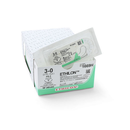 Hilo de sutura no reabsorbible - ETHILON™ - Ethicon - cirugía oftálmica / cirugía uroginecológica / cirugía cardiovascular