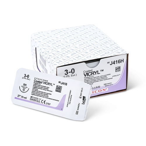 Hilo de sutura reabsorbible - VICRYL™ - Ethicon - 10-0 / 9-0 / 8-0