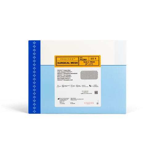 Prótesis para hernia abdominal - PROCEED™ - Ethicon - en decúbito prono