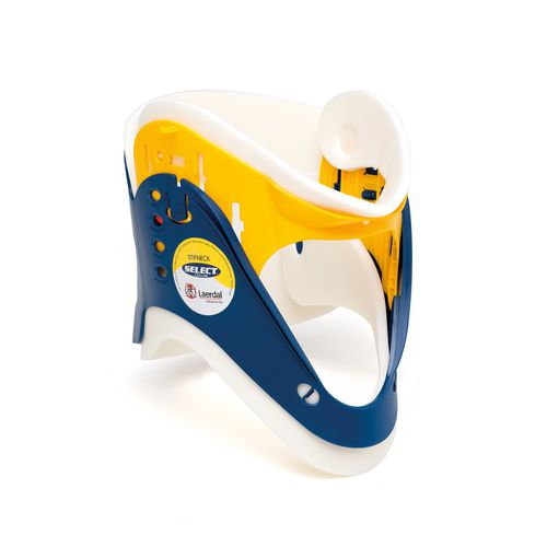 Collarín cervical de emergencia de una pieza - Stifneck Select™ - Laerdal Medical - ajustable / con abertura traqueal