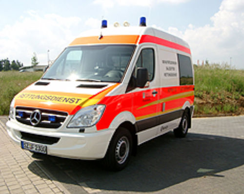 Furgón ambulancia - Mercedes Benz Sprinter - C. Miesen - tipo A / con 4 camillas / con rampa