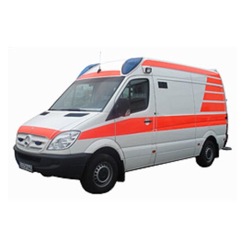 Furgoneta ambulancia - Volkswagen T5  - C. Miesen - con 4 camillas / con rampa