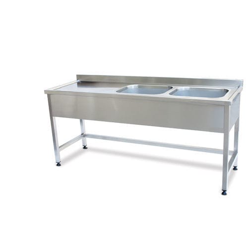 Fregadero médico - PS-SSWS01 - PROJESAN - 2 estaciones / de acero inoxidable