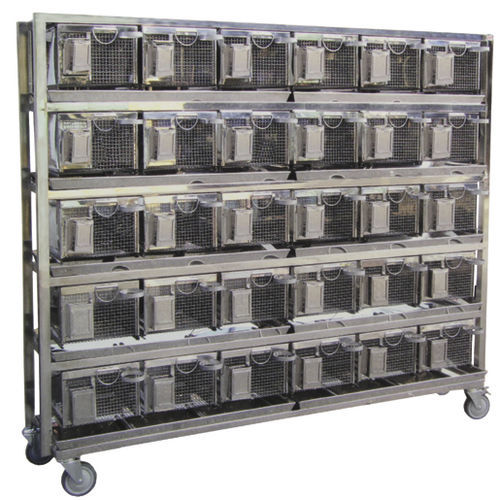 Jaula veterinaria modular - MV-04 - Medical Master Co., Ltd - con ruedas / 4 módulos