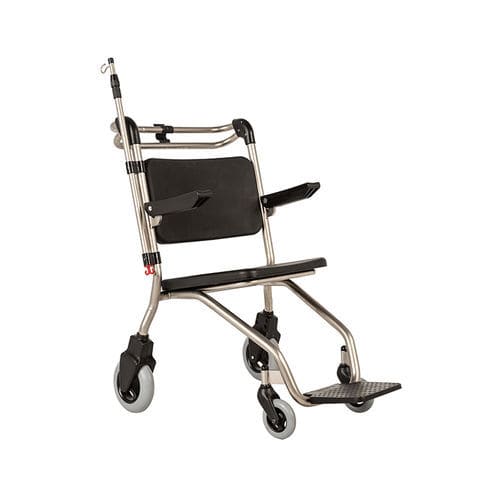 Silla de traslado de pacientes de interior - QUATTRO PU - MESPA - de exterior / con ruedas / con portasueros