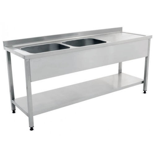 Fregadero médico - MD 4030 - MESPA - 2 estaciones / de acero inoxidable