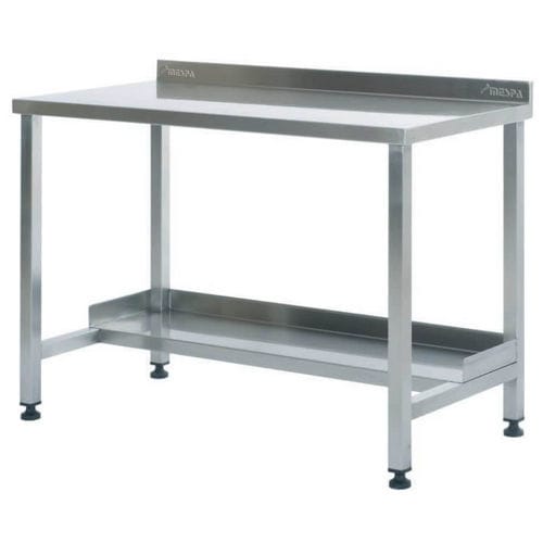 Mesa de trabajo - MD 4070 - MESPA - rectangular / de acero inoxidable