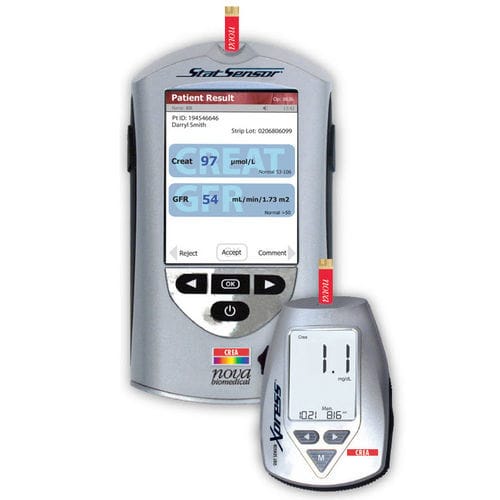 Analizador POC en tiempo real - StatSensor® - Nova Biomedical - de enfermedades renales / de creatinina / de sangre