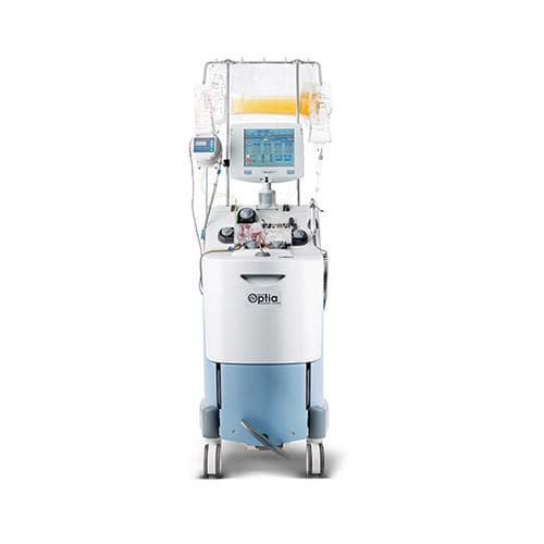 Máquina de aféresis terapéutica - Spectra Optia® - Terumo BCT - en carro
