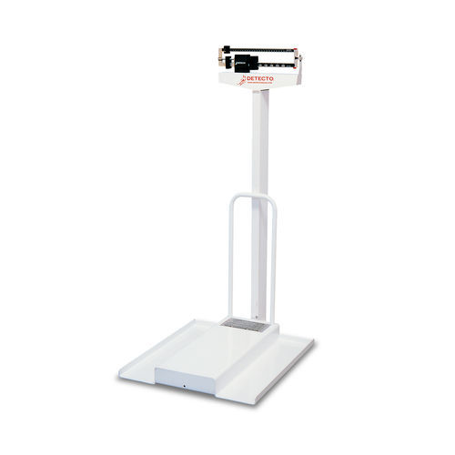 Plataforma de pesaje mecánica - 485 - DETECTO - para silla de ruedas / para humanos / con contrapeso