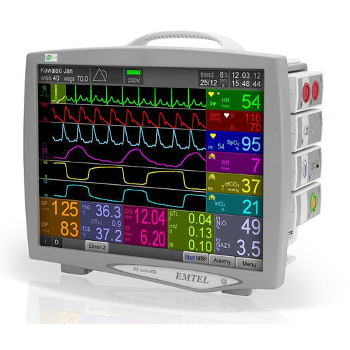 Monitor multiparamétrico portátil - FX 3000MD - EMTEL Śliwa sp.k. - modular / de noche / ECG