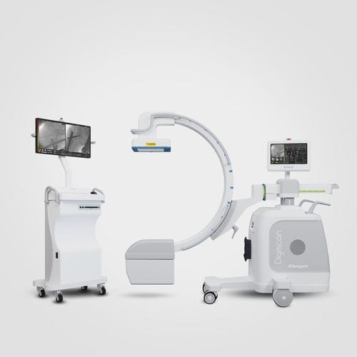 Arco quirúrgico móvil - DIGISCAN S20/S30 - Allengers Medical Systems - con sensor plano / con columna de vídeo / con monitor de vídeo integrado