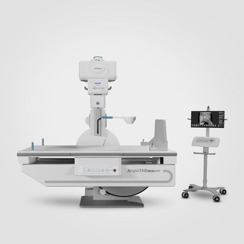Sistema de radiofluoroscopia digital - AngioTab 9030 DRF - Allengers Medical Systems - para fluoroscopia diagnóstica / para radiografía polivalente / con mesa basculante