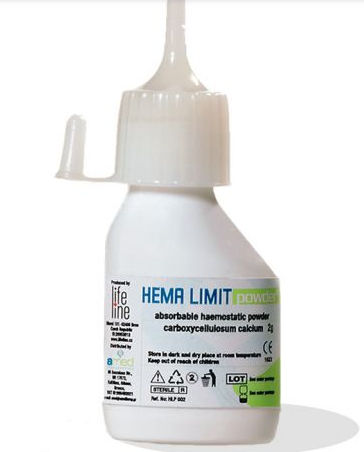 Agente hemostático polvo - HEMA LIMIT POWDER - Amed Therapeutics