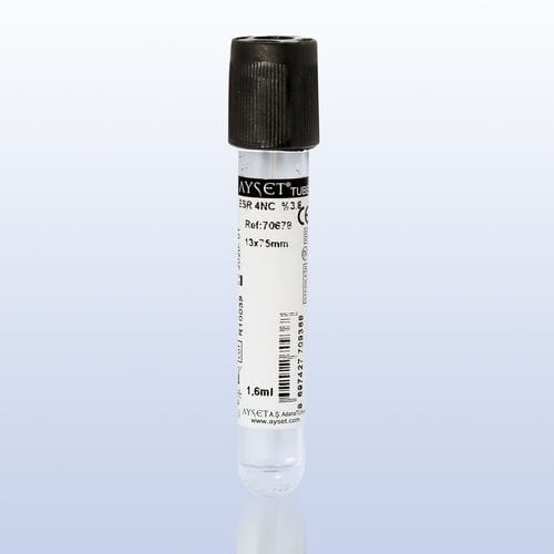 Tubo de extracción de ESR - 81142 - AYSET TIBBI ÜRÜNLER VE PLASTIK TEKSTIL ELEKTRONIK GIDA TEMIZLIK MADDELERI SAN AS - cilíndrico / de PET / de plástico