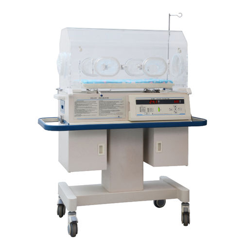 Incubadora neonatal con ruedas - B-1000 - Beijing Julongsanyou Technology - con monitor / con lámpara de fototerapia / con almacenamiento