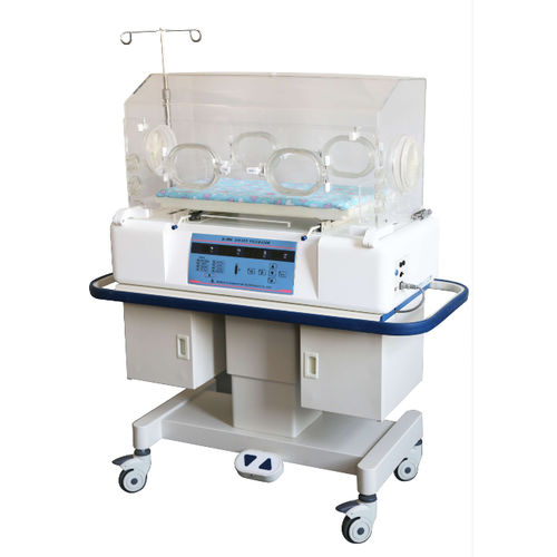 Incubadora neonatal con ruedas - B-3000 (ABS) - Beijing Julongsanyou Technology - con monitor / con lámpara de fototerapia / con almacenamiento