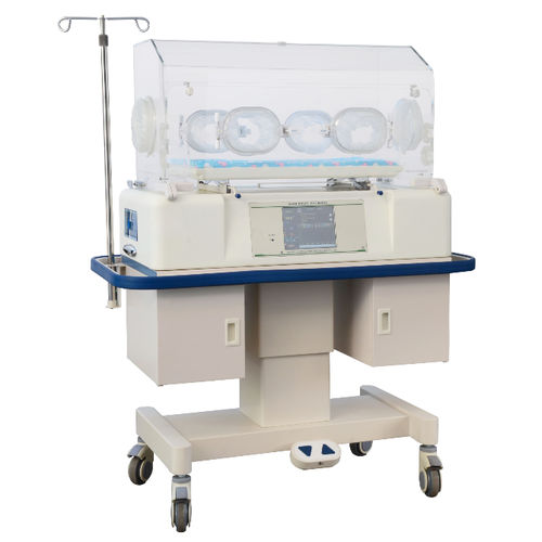 Incubadora neonatal con ruedas - B-4500 - Beijing Julongsanyou Technology - con monitor / con lámpara de fototerapia / con almacenamiento