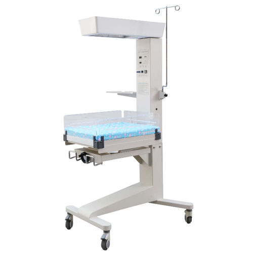 Mesa de reanimación neonatal con lámpara de fototerapia - BNT-1000 - Beijing Julongsanyou Technology - con ruedas