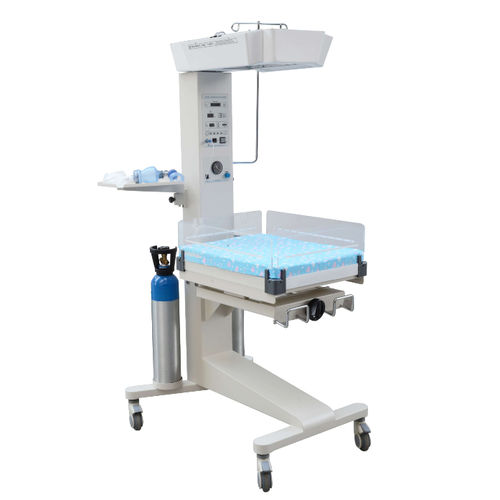 Mesa de reanimación neonatal con lámpara de fototerapia - BNT-2000B - Beijing Julongsanyou Technology - con ruedas