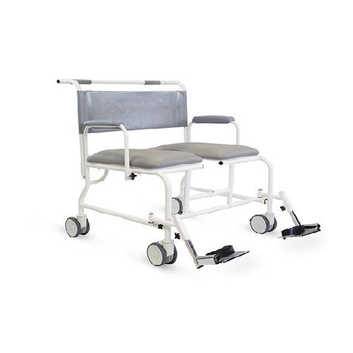 Silla de ducha con reposabrazos - Freeway  - Benmor Medical - con ruedas / con reposapiés / con apertura higiénica
